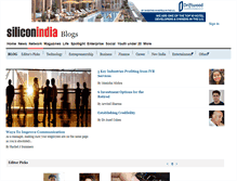 Tablet Screenshot of blogs.siliconindia.com