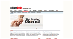 Desktop Screenshot of marketing.siliconindia.com