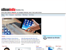 Tablet Screenshot of mobile.siliconindia.com